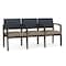 Lesro Lenox 3 Seat Tandem Seating W/ Arms, 65 in W 26 in L 31.5 in H LW3103 - alternate 1